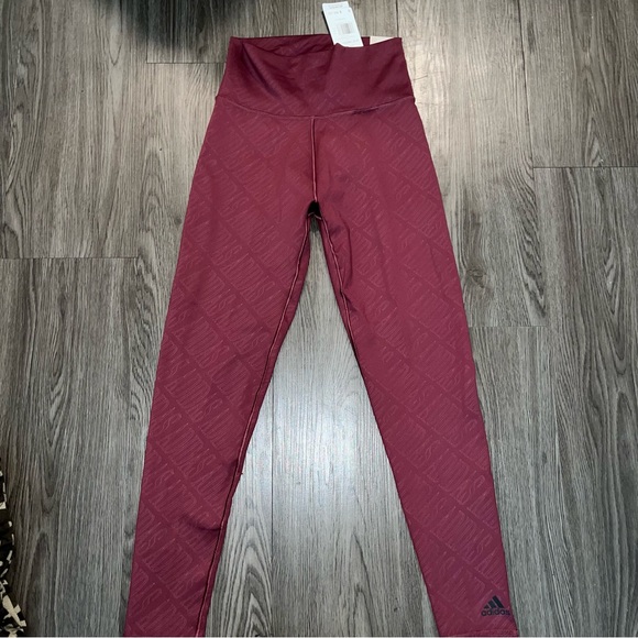 ADIDAS Women’s All Over Print Training Leggings Tights Size Small New With Tags - Picture 2 of 8